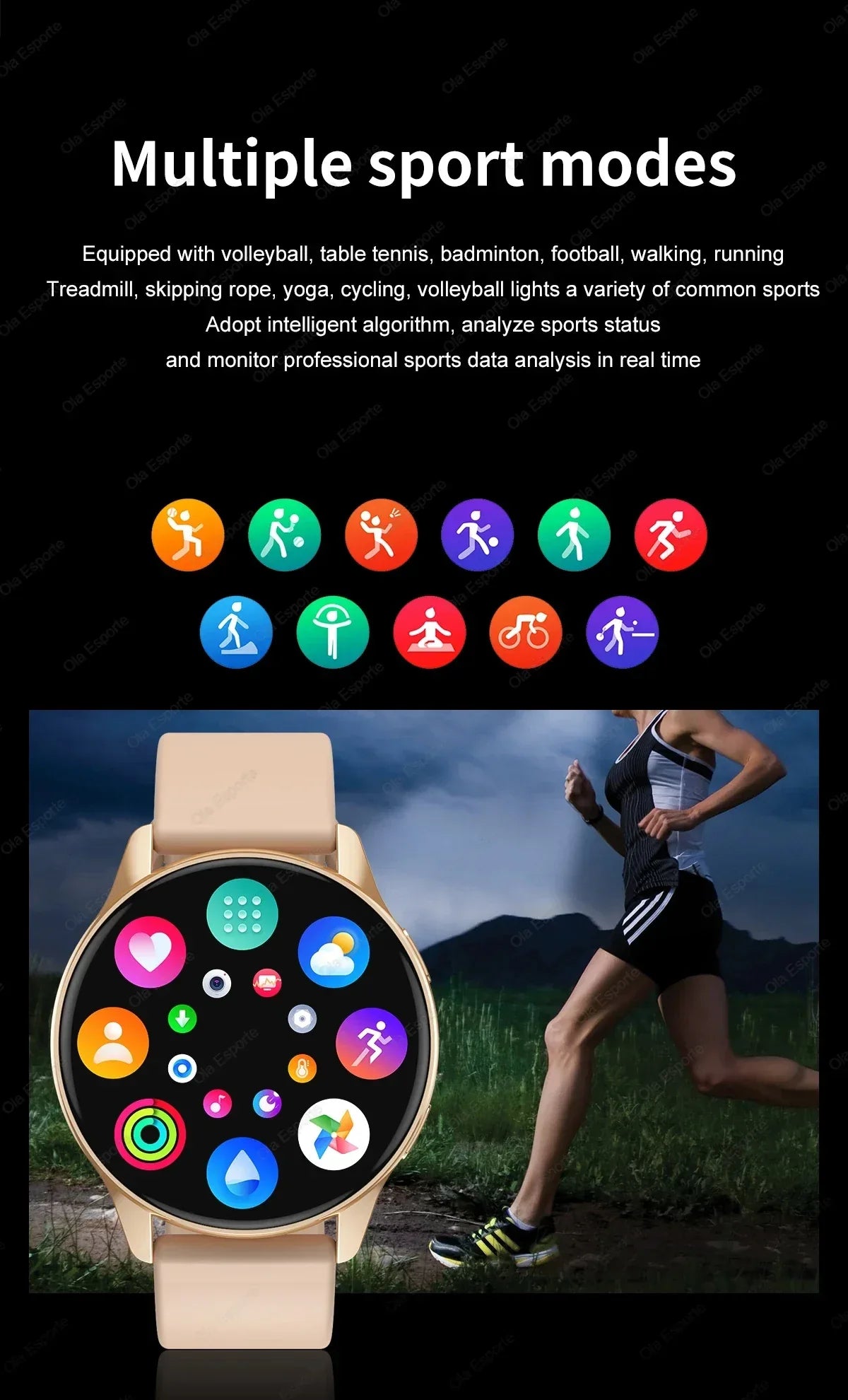 Smartwatch Women Watch 6 Health Monitoring Watch Waterproof Voice Assistant Bluetooth Call Smart Watch 2026 New Sports Watch
