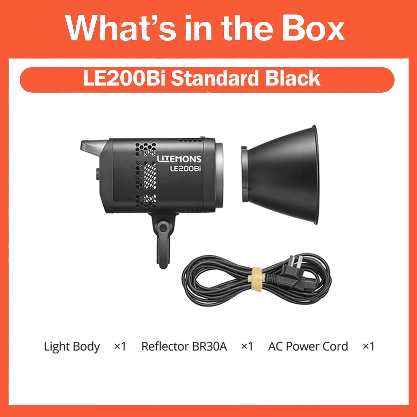 Godox Litemons LE200Bi/LE300Bi/LE600Bi Bi-color LED Light Unmatched Brightness APP Control with Bowens Mount for Shooting