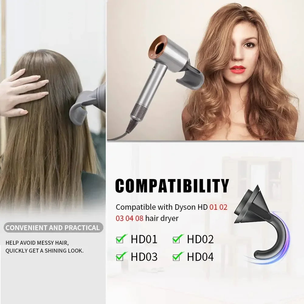 Hair Dryer Nozzle for Dyson Magnetic Hood Dhape Anti-Flying Universal Diffuser Hair Dryer Hd08 03 Magnetic Hood Dhape