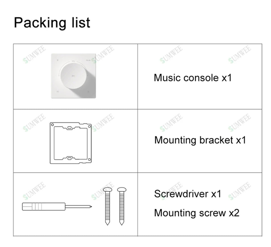 Mini Wall Amplifier Panel Bluetooth-compatible HiFi Home Theater Stereo Sound Audio TF USB Music control system ceiling speakers
