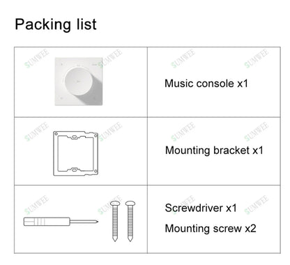Mini Wall Amplifier Panel Bluetooth-compatible HiFi Home Theater Stereo Sound Audio TF USB Music control system ceiling speakers