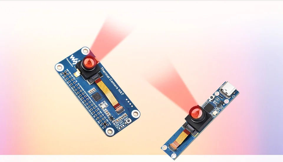 Long-wave IR Thermal Imaging Camera Module, Raspberry Pi IR Camera, 80×62 Pixels, Options for FOV and Connector