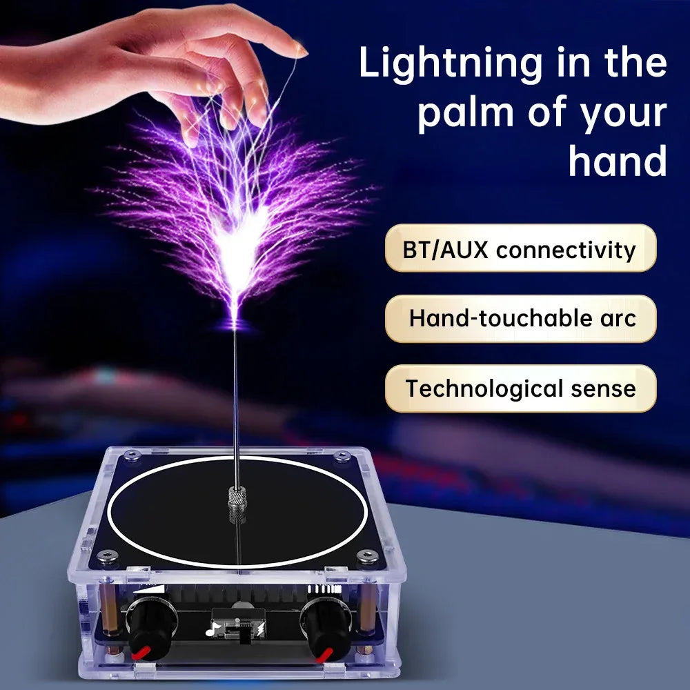 10cm Tesla Coil Arc Generator Touchable Artificial Lightning for Physics Teach Electromagnetic Science Popularization Experiment