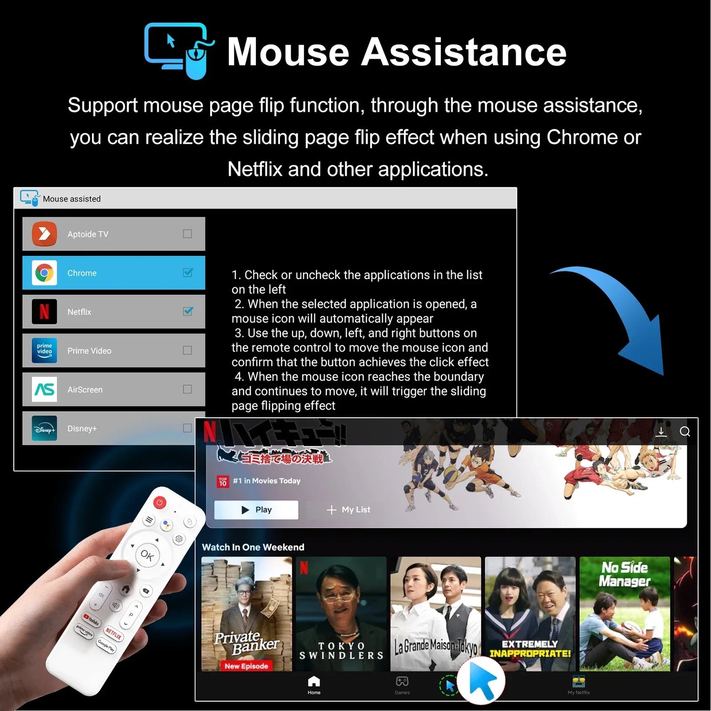 Android 14 ATV Smart TV Stick Support 4K Video 4K@60fps BT5.0 WiFi6 Rockchip RK3518 Quad Core Google Voice Remote Smart TV Box