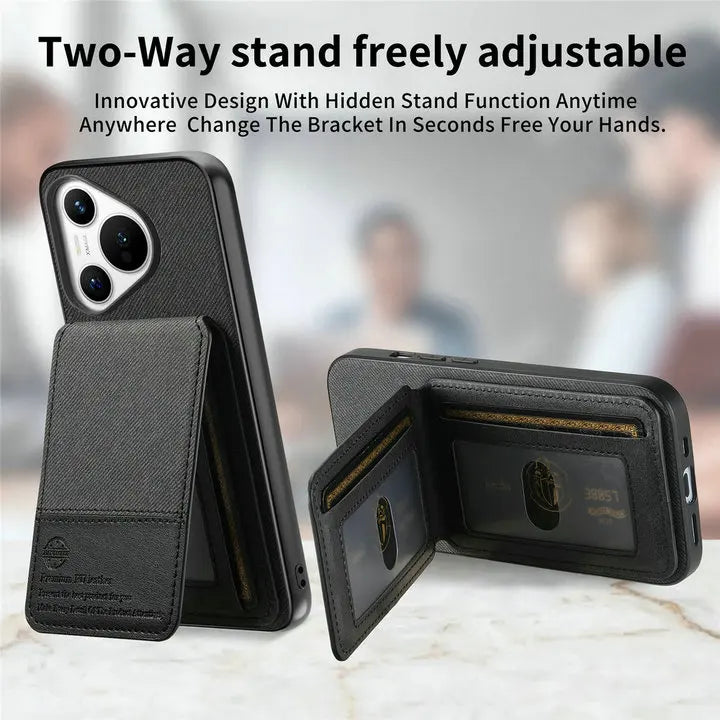 RFID Leather Luxury Case for Huawei Pura 70 Pro Plus 5G Card Cover Flip Back Shell Huawei Pura 70 Ultra Pura70 Pro+ Phone Cover