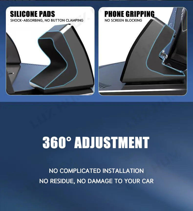 360 Rotating Car Phone Holder Dashboard Non-slip Desktop Phone Mount Stand Smartphone Universal GPS Navigation Bracket Support