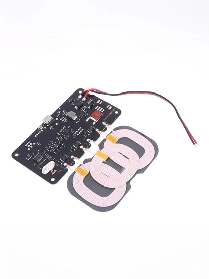 20W High-Capacity Wireless Charger for Car/Home Use; Includes Type-C Interface and 3-Coil DC9-32V Module