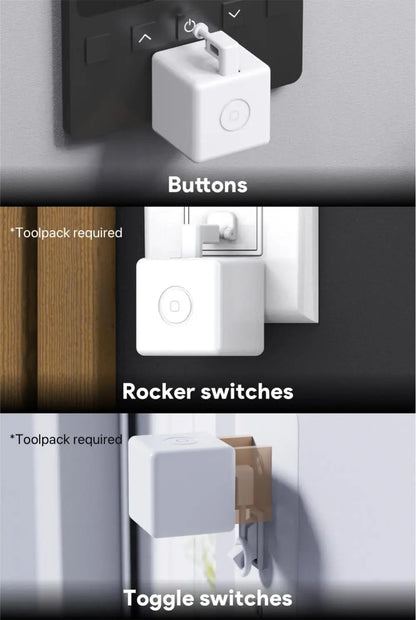 Tuya Zigbee Fingerbot Plus Smart Fingerbot Switch Button Pusher Smart Life Timer Voice Control Support Bluetooth Alexa Google