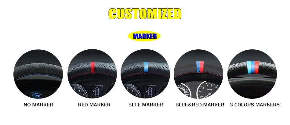 Black Suede Car Steering Wheel Cover For Opel Astra(K) Corsa(E) Crossland X Grandland X Insignia Leather Steering Wrap