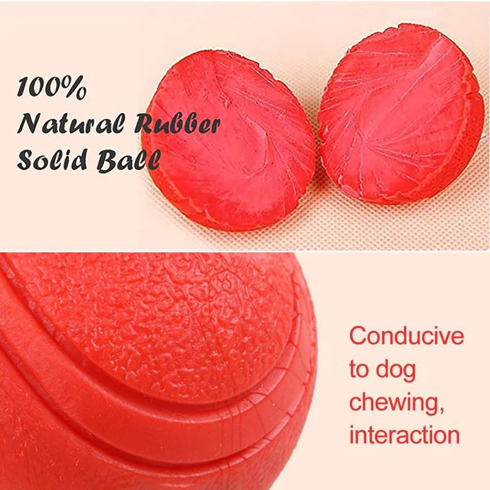 Pet Solid Elastic Toy Ball Cat/Dog Toy Ball 5/6/7CM Rubber Bite Resistant Dog Outdoor Training Tool Pet Teeth Cleaning Supplies