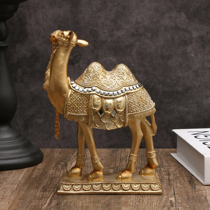 Classic Light Luxury Art Camel Statue: Indoor Decorative Item for Christmas, Halloween, Hanukkah, Thanksgiving, Valentine'S Day