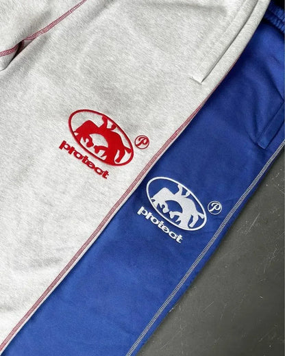 Man Y2k Pants Joggers Men Streetwear Embroidered Pink Long Sweatpants Cargo Clothing Casual Police Trousers American Harajuku