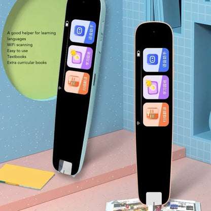 WiFi Language Translator Pen Digital Touch Screen Quick Identification Scan Reader Pen For Learning Traveling Aboard Blue