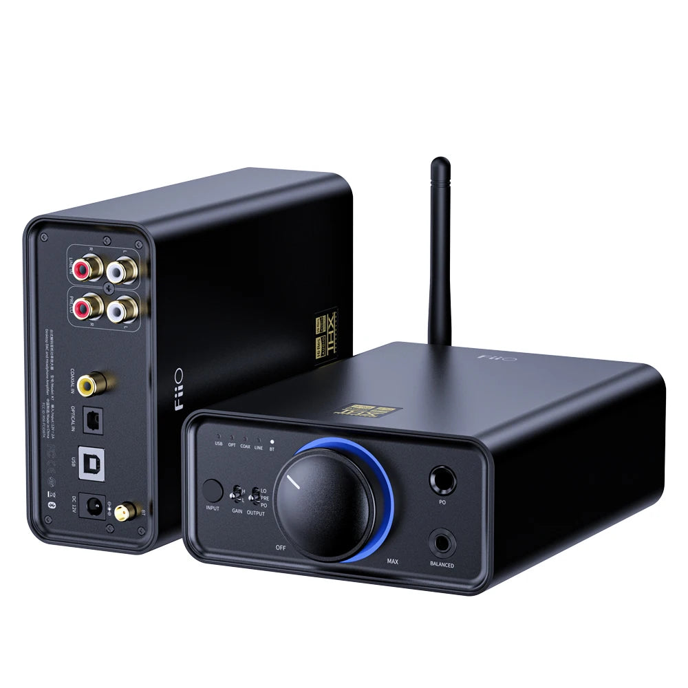 FiiO K7/K7BT  Balanced HiFi DAC Headphone Amplifier AK4493S*2, XMOS XU208 PCM384kHz DSD256,USB/Optical/Coaxial/RCA Inputs