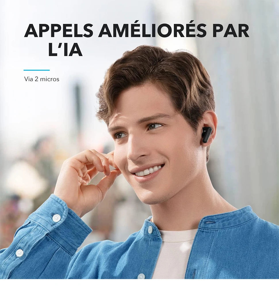 (EU stock)Soundcore R50i Wireless Bluetooth 5.3 Earbuds 10mm Driver Strong Bass IPX5 30H Battery