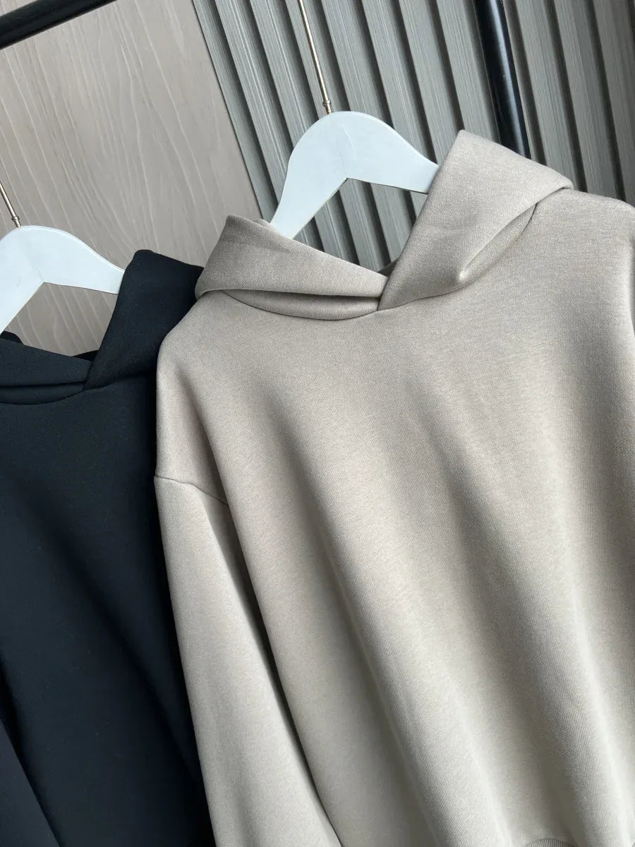 2024 Autumn/Winter new TRAF women's multi-color selection classic simple all-in-one hooded loose long-sleeved hoodie sweatpants