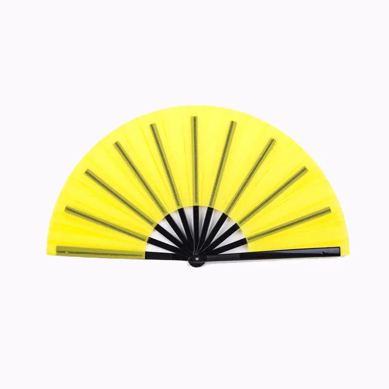 Boots on The Ground Clack Fan, 2025 New Large Holographic Folding Hand  Line Dance Popping Fan,Clap Fans for Line Dancing