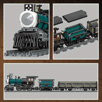 Track electric train city train model puzzle building block toy assemble and insert toy  gift