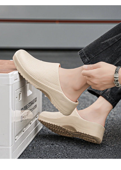 Men Chef Shoe Slippers Couples Garden Clogs Women Water Proof Cozy Sandals For Pet Workers Outdoor Fishing Shoes Doctor Shoes