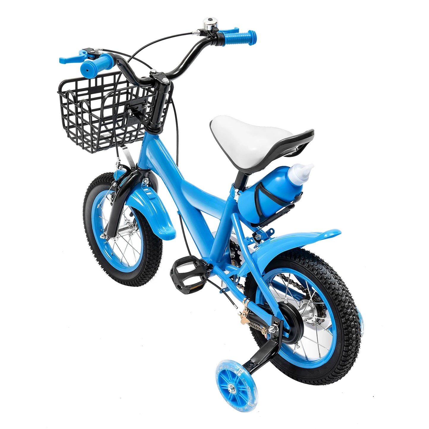 Children Bike Boys Girls Toddler Bicycle Adjustable Height Kid Bicycle with Basket for 2-4 Years Old Blue / Red / Yellow