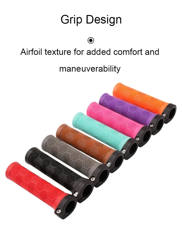 ODI Rubber Bicycle Grips 22mm Set Ergonomic MTB Handlebar Grips for Dirt Pit BMX And Mountain Bike in Purple Brown Pink Black