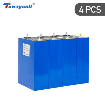 Tewaycell 3.2V 315Ah 320Ah Lifepo4 Lithium Ion Battery 12V 24V 48V Rechargeable Battery Pack for DIY Home Energy Storage
