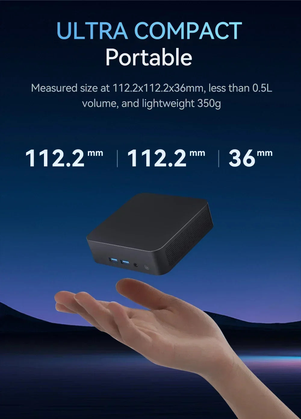 NEW Core I9-10980HK/N150 Portable Mini PC Computer Windows 11 32GB DDR4 1/2TB SSD Gaming Computer WiFi 6 Office Mini Desktop