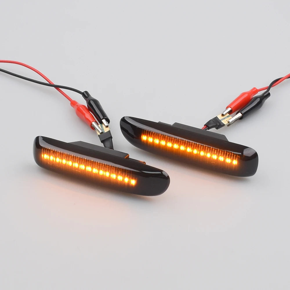Sequential Flashing LED Turn Signal Side Marker Light For BMW 3 Series E46 Sedan Coupe Wagon Convertible 1997-2001