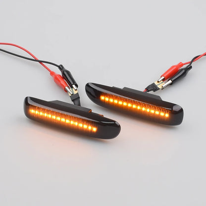 Sequential Flashing LED Turn Signal Side Marker Light For BMW 3 Series E46 Sedan Coupe Wagon Convertible 1997-2001