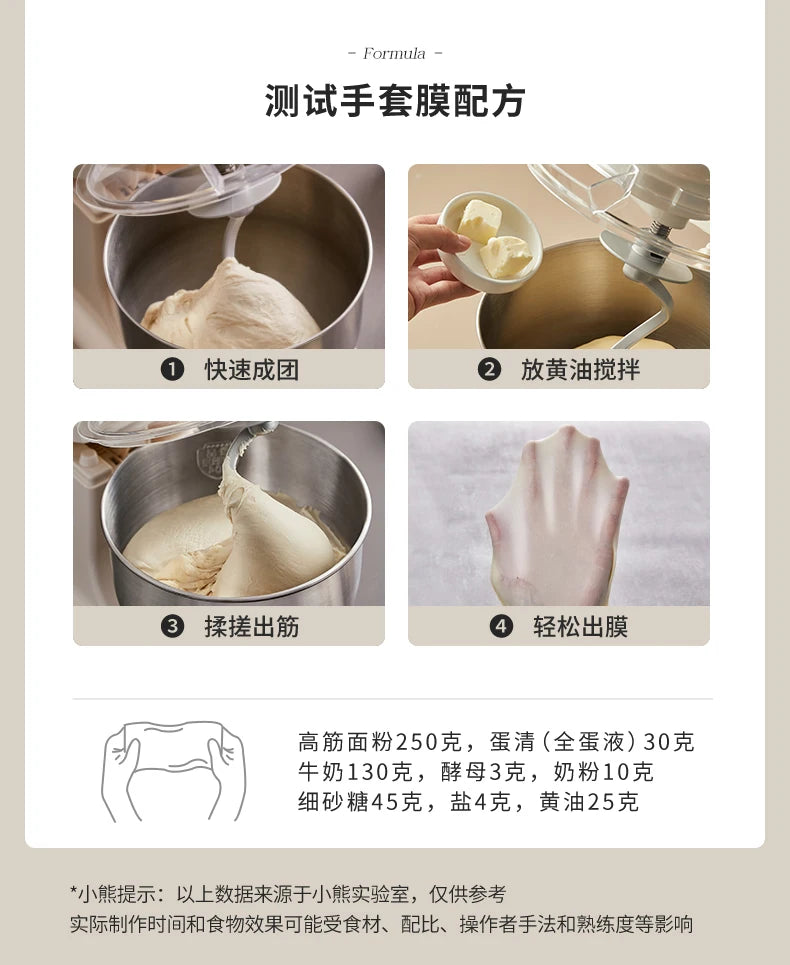 Bear Commercial Stand Mixer Full Automatic Dough Maker with Smart Speed Control Multi Function Flour Mixer Соковижималка Електро