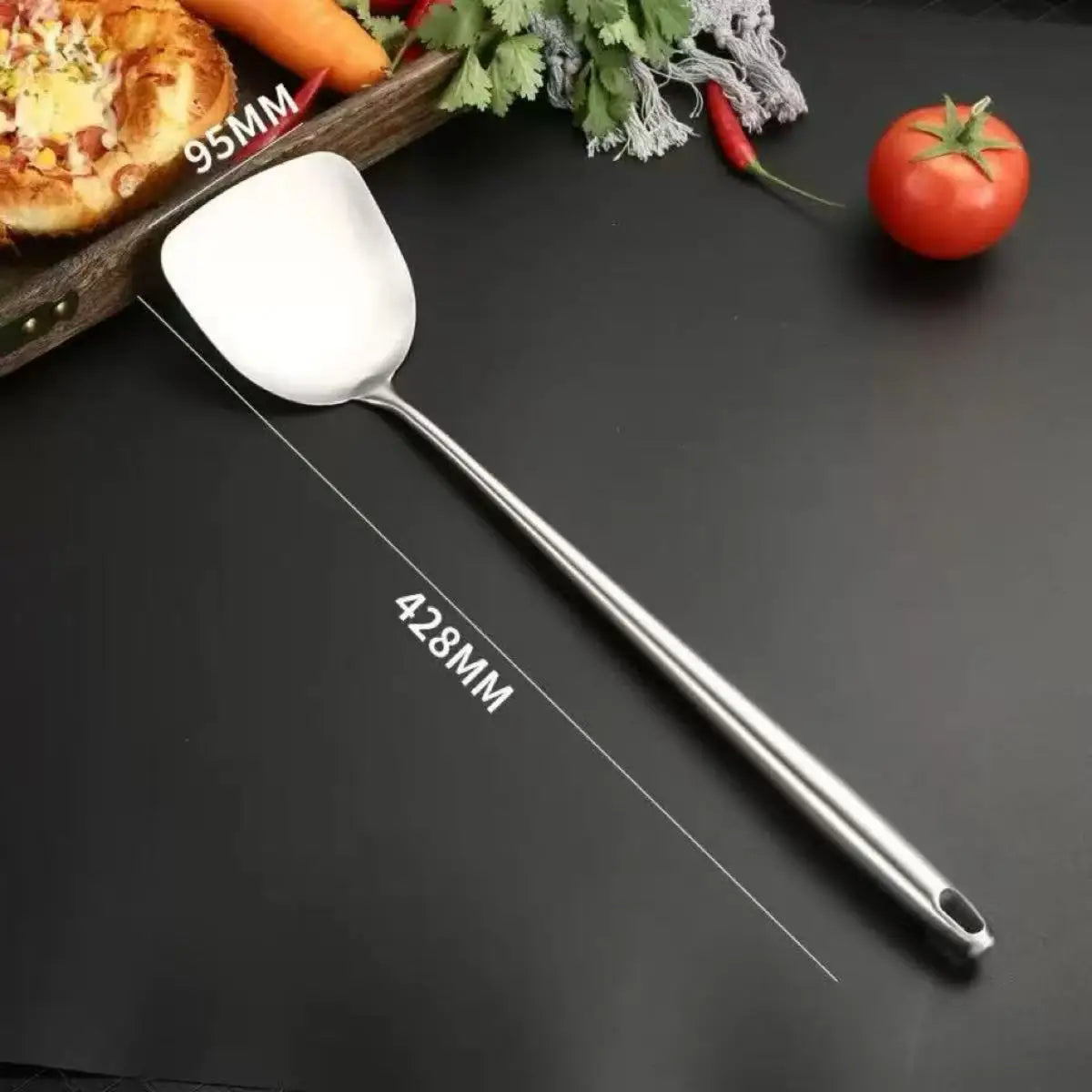 Stainless Steel Wok Spatula Metal kitchen utensils Slotted Turner Spoon Ladle Cooking Tools Utensil Set Kitchen Accessories