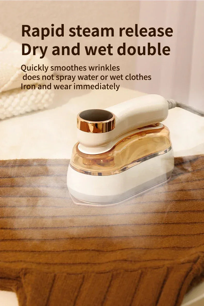 1200W Portable Handheld Steam Iron High Power Three-speed Garment Steamer Touch Screen Rotary Electric Iron Travel Steam Iron