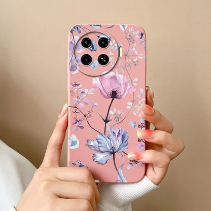 Cover For Tecno Spark 20 Pro+ 4G Case Phone Bags Pretty Flower Liquid Soft Silicone Shell For Tecno Spark20 Pro Plus Funda Coque