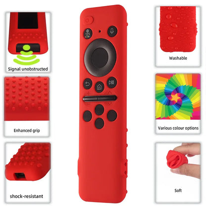 For Samsung BN59-01432A 01432B Remote Control Silicone Protective Case Shockproof Anti-Slip Smart TV Soft Sleeve with Lanyard