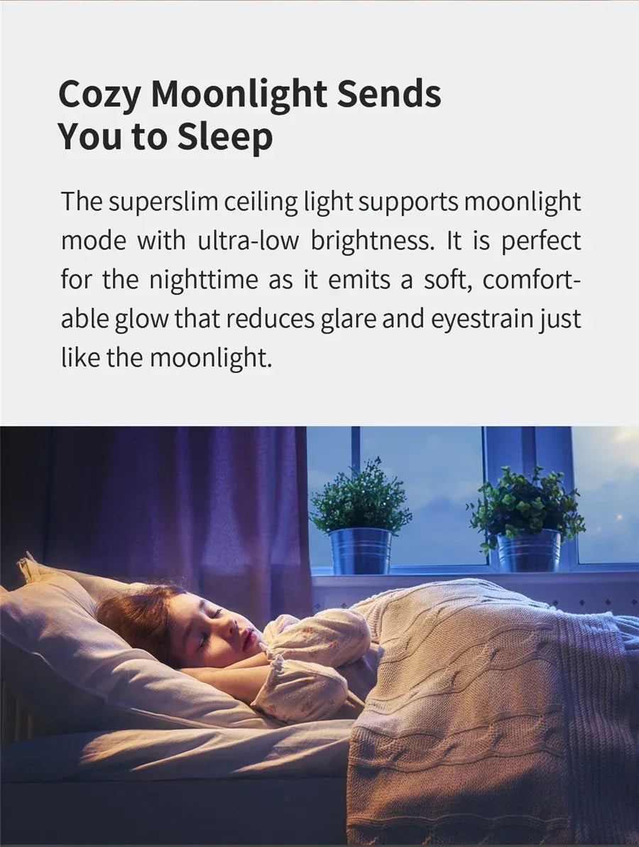 Global Version Yeelight Smart Ceiling Light RGB Wifi 18W/21W Dimmable 2700-6500K Ultra Slim Smart Voice Control Work with Mihome
