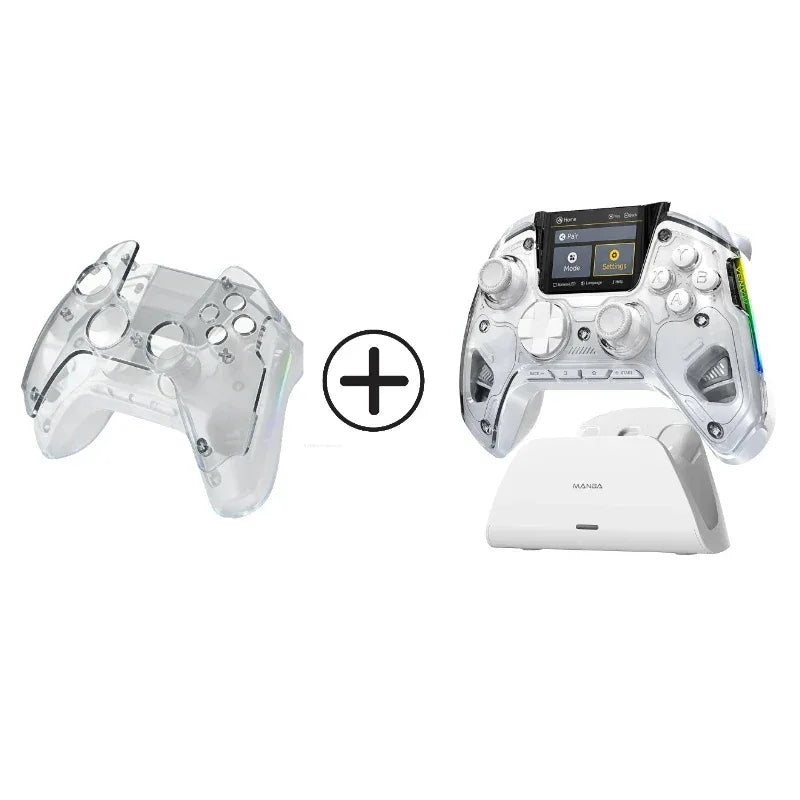 Mamba One V2 Wireless Gaming Controller for Switch/PC/iOS/Android Hall Effect Stick RGB Light 1800mAh with Charging Dock