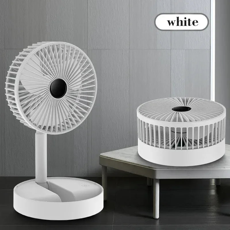 Desktop fan charging model, long endurance USB foldable mini retractable fan, dormitory portable desktop electric fan