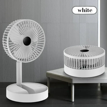 Desktop fan charging model, long endurance USB foldable mini retractable fan, dormitory portable desktop electric fan