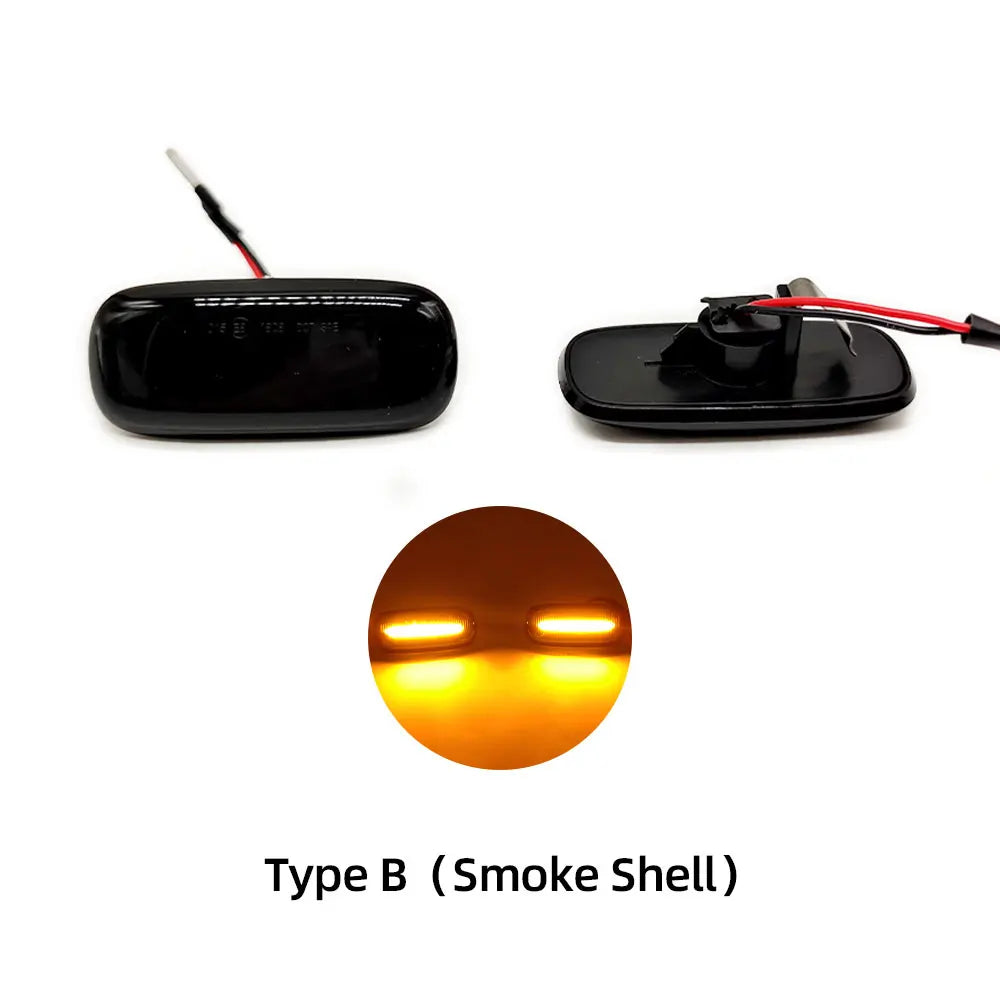 1 Set for Audi A3 S3 8L 2000-2003 A8 D2 1999-2002 TT 8N 2000-2006 LED Dynamic Side Marker Turn Signal Lights Indicator Lamps