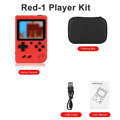 Built-in 400 FC Games with Portable Case 3.0 Inch LCD Screen Video Game Player Kids Boys Gift for Retro Handheld Game Console