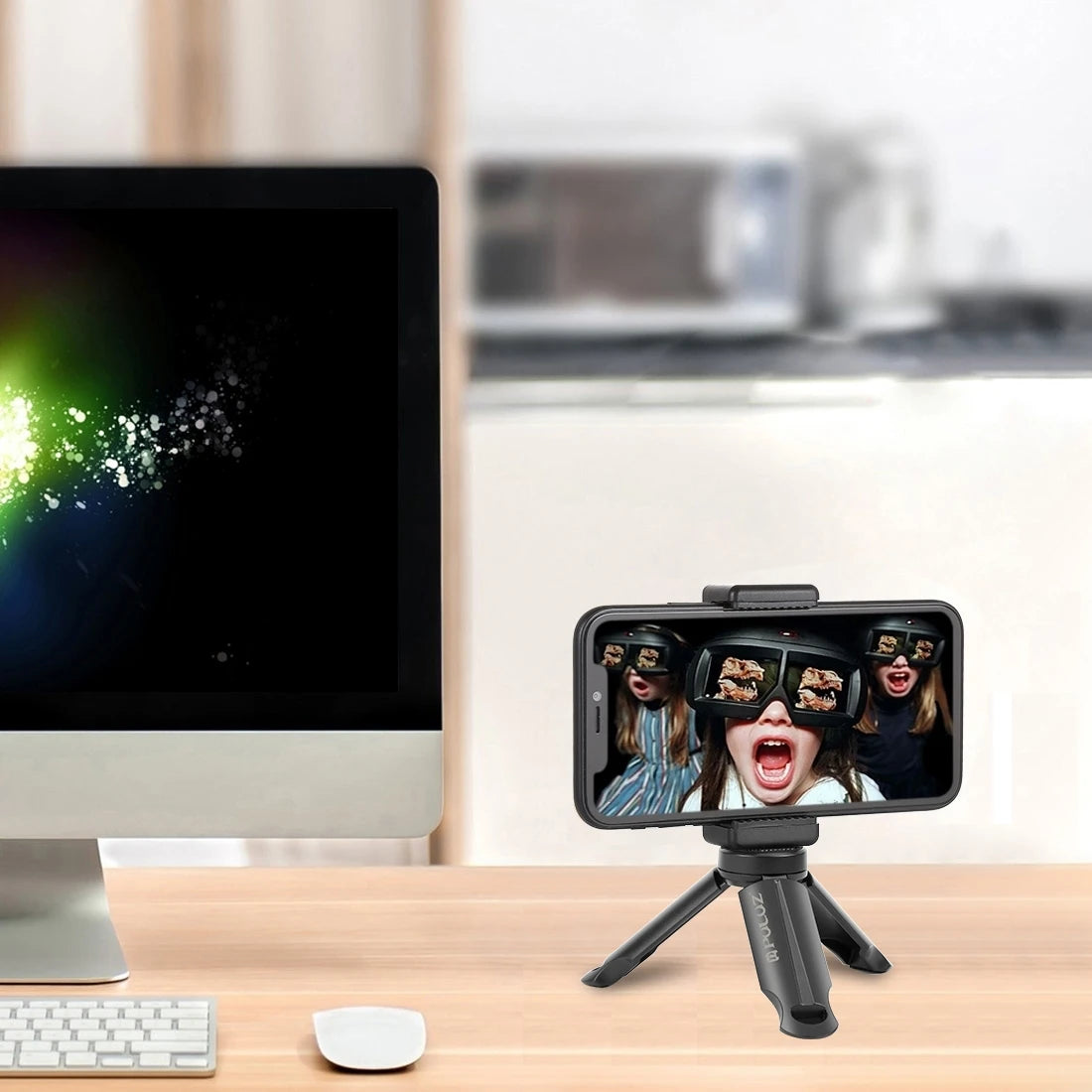 PULUZ Mini Portable Folding Plastic Stand Tripod Tripode&Universal Phone Clamp Bracket Smartphones Holder Clip for xiaomi,huawei