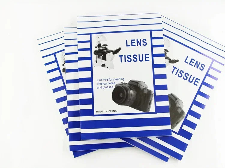 100 Sheets Soft Camera Lens Optics Tissue Cleaning Clean Paper Wipes Booklet