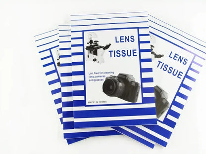 100 Sheets Soft Camera Lens Optics Tissue Cleaning Clean Paper Wipes Booklet