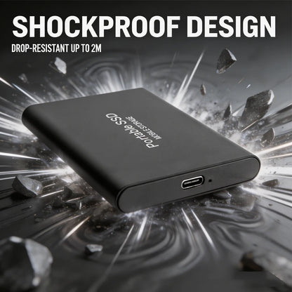 Highly cost-effective external hard drive, durable, efficient, and portable, with 256TB high-speed USB 3.1 Type C