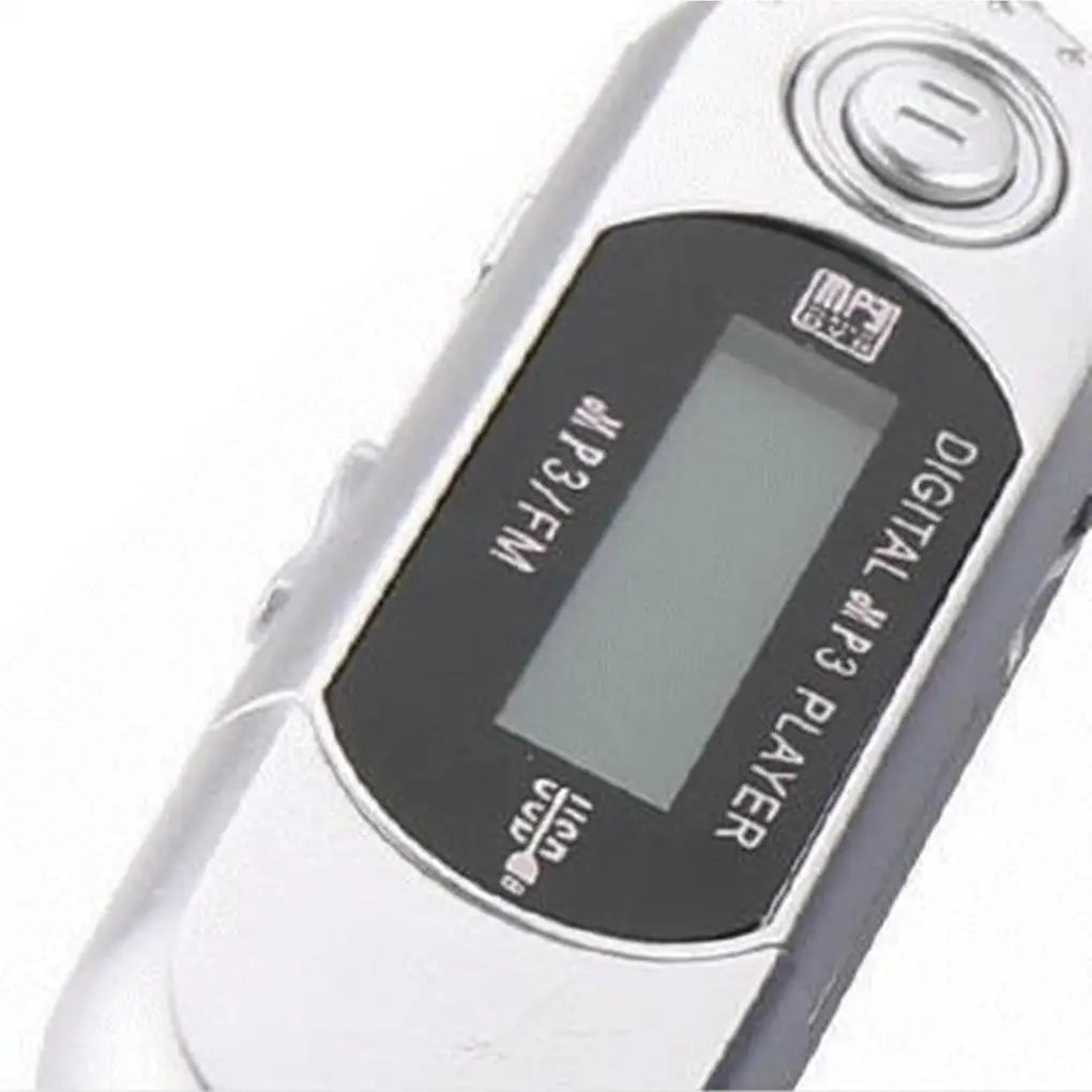 MP3 Mini Player Support 32G TF Card Flash Drive Lightweight LCD Music Player 3.5mm Audio Jack One Finger Control with Card Slot