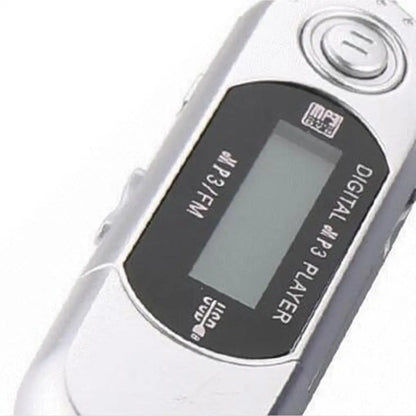 MP3 Mini Player Support 32G TF Card Flash Drive Lightweight LCD Music Player 3.5mm Audio Jack One Finger Control with Card Slot