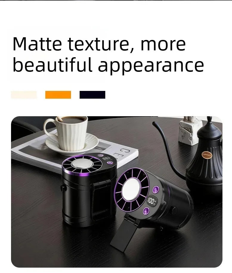 USB Waist Hanging Fan Neck Cooling Fan 2026 New Rechargeable Outdoor Camping High Temperature Workplace Portable Small