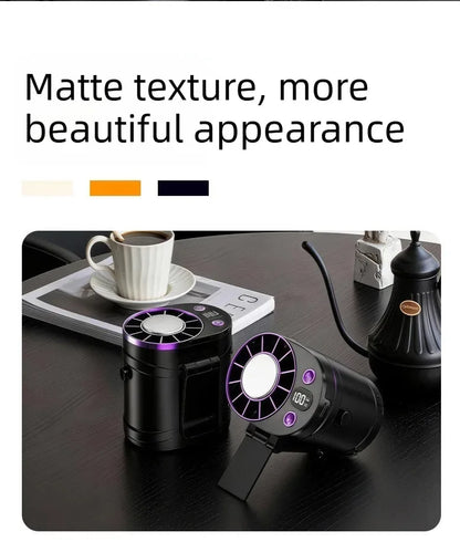 USB Waist Hanging Fan Neck Cooling Fan 2026 New Rechargeable Outdoor Camping High Temperature Workplace Portable Small