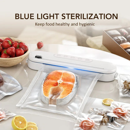 280/200mm 110/220V Heat Seal Machine Household Impulse Vacuum & Power Suction Food Meat Plastic Bag Sealer Kitchen Fruit Storage