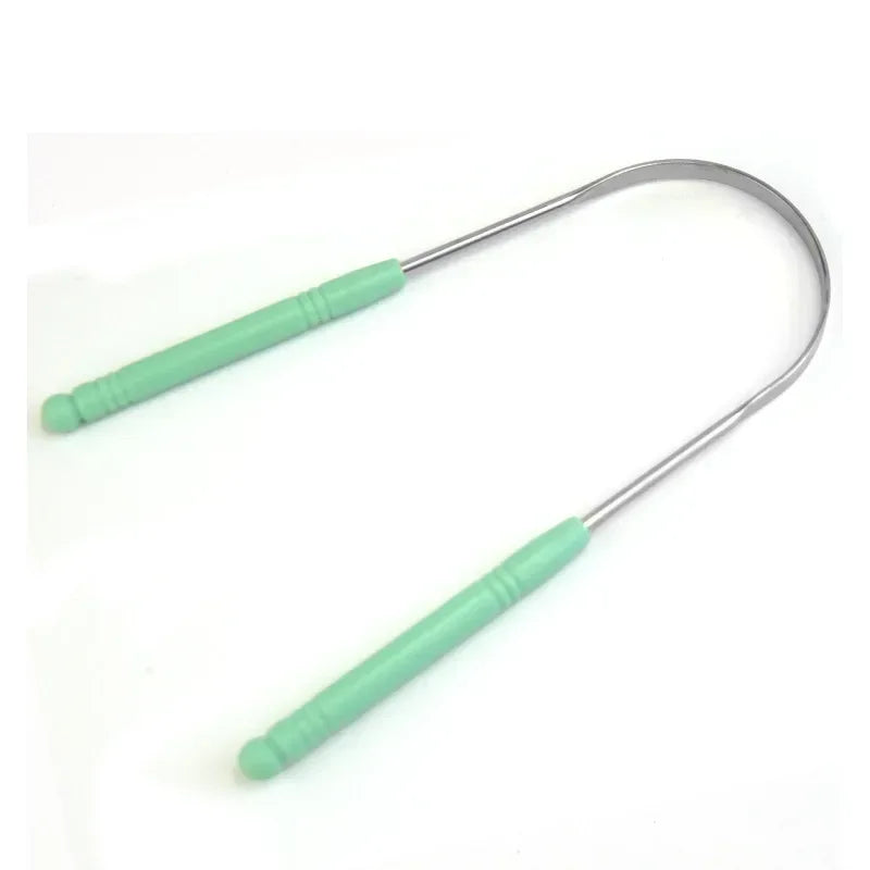 New Stainless Steel Tongue Scraper Oral Tongue Cleaner Brush Tongue Toothbrush Oral Hygiene High Quality Tounge Scraper